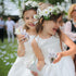 50PCS Baptism Favor Boxes, 2.2''x2.2'' Laser Cut with 50 Ribbons for Baby Shower & First Communion Party