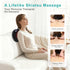 JUGOO Shiatsu Neck & Back Massager with Heat - Mothers Day Gifts for Mom, Corded Deep Kneading Massager Pillow