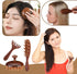 Yiyiring 6 Set Pcs Natural Wooden Scalp Massager Comb Tool with Flocked Storage Bag Scalp Massage Tool for Stress