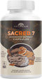 Naturealm Sacred 7 Mushroom Extract Capsules - Lion’s Mane, Reishi, Chaga & More - 100% Fruiting Bodies, 30-Day Supply