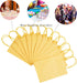 Gift Kraft Paper Bag by ysmile, 12 ct with Handle for Birthday Party Favor, 8.2x5.9x3.1 - Yellow
