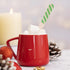 mifengda 120Pcs Christmas Disposable Wooden Spoons Green Stripe Wooden Spoons Striped Tasting Spoons Christmas Candy