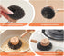 Little Seal Set 2, Dish Brush of Wooden Handle Natural Bristle Scrubber, Non-Scratch Grease Absorbent for Non-Stick