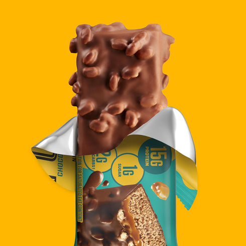 FULFIL Protein Snack Bars, NEW Recipe Chocolate Salted Caramel, 12 Count