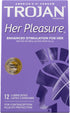 TROJAN 12 Count 12 Count Her Pleasure Sensations & Extended Pleasure Climax Control Condoms Bundle