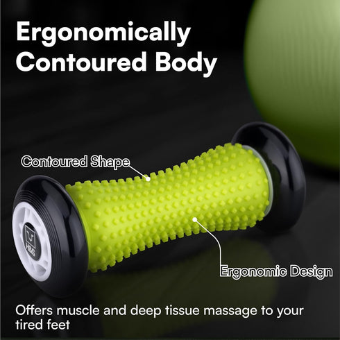 H&S Foot Massage Ball Roller - Silicone Exercise Roller Massager for Stress Relief