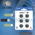 MaxyCell 2450 CR2450 3V DL2450 (6 Pack) Lithium Coin Cell Battery High-Capacity Long-Lasting Reliable Power