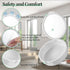 Retainer Case, Cute Mouth Guard Case with Mirror and Ventilation, Orthodontic Aligner Case (Gray Marble)