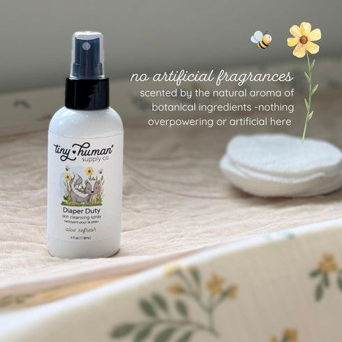 Diaper Duty Diaper Area Wash - 4oz (2 Pack), Gentle Cleansing Spray for Cloth Diapers, Orange Blossom & Aloe