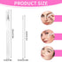 Eyebrow Microblading Marker Pens, 2pcs Skin Marker Pen Eyebrow Makeup Position Mapping Mark Tools Eyebrow Mapping Pen Stencil with 4 replacement refills (White)