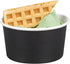 Coppetta 8-Ounce Dessert Cups, 50 Disposable Ice Cream Cups, Sturdy Black Paper Frozen Yogurt Bowls, Lids Sold