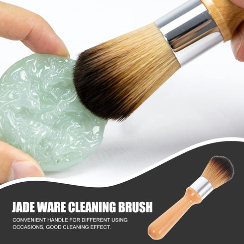 Vaguelly 2pcs Model Dusting Brush, Wooden Handle Cleaner for Figures, Statues & Musical Instruments