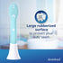 Kids Mini Toothbrush Heads Compatible with Philips Sonicare, Replacement Heads for Ages 3 to 6, Turquoise - HX6038-8