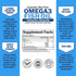 Triple Strength Omega 3 Fish Oil Supplement - 2250mg EPA DHA from Wild Caught Fish for Joint & Brain Health - 180