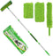 Ceiling Fan Cleaner Duster with 6 Ft Extension Pole, High Ceiling Fan Blade Cleaning Tool with Microfiber Duster Pads
