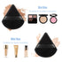 Pimoys 6 Pieces Powder Puff Face Makeup Puff, Soft Triangle Velour Cosmetic Sponge for Loose Powder and Contouring