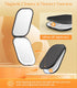 Gospire Lighted Travel Makeup Mirror, 3X Magnification Rechargeable Mini Mirror with Adjustable Light - Black