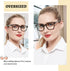 AEZUNI 6.0 Designer Reading Glasses for Women, Strong Reader 600 for Lady (1.0 to 6.0)