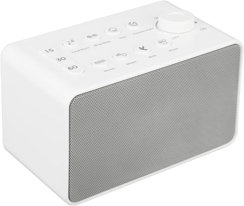 Nurnesy Portable White Noise Machine with Eight Sounds, USB Rechargeable, Timer for Baby,