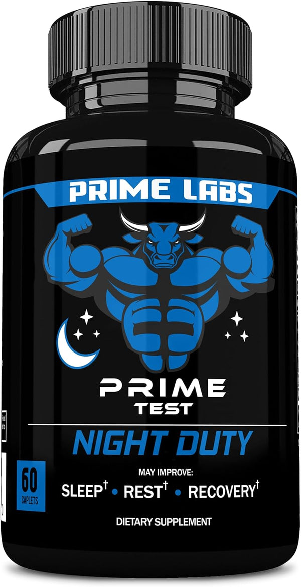 Prime Labs – Prime Test Night Duty - Nighttime Testosterone Booster & Sleep Support for Men