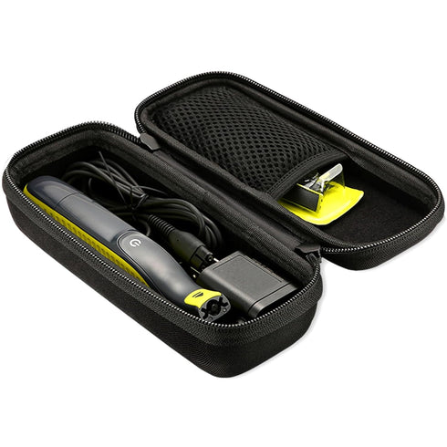 ProCase Hard Case for Electric Trimmer and Shaver, Travel Organizer Bag for QP2520 QP2530 QP2620 QP2630 - Black