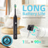 7AM2M Sonic Electric Toothbrush - Soft Toothbrushes for Adults and Kids with 6 Brush Heads, 5 Modes, Rechargeable