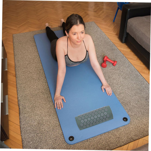 Set Acupoint Massage Mat Pillow with Bag Grey Yoga Exercise Mat for Neck and Back Relief for Relaxation and Muscle
