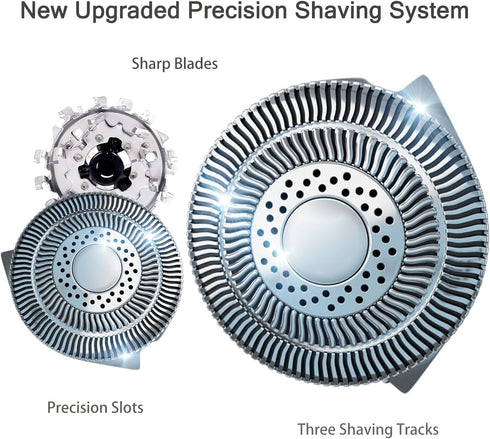 HQ9 Replacement Heads Blades for Philips Norelco Electric Shaver Razor Triple Track Head SpeedXL HQ9080 HQ9070 HQ8240/8260 PT920 8140XL 8150XL 8160XL 8170XL…Upgraded HQ9 Replacement Shaving Blades