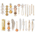 Mehayi 20 PCS Pearl Hair Clips Set, Fashion Korean Acrylic Resin Hair Barrettes, Decorative Party Wedding Accessories