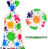 100 Pcs Colorful Paint Splatter Print Artist Treat Bags - Cellophane Candy Bags for Art Party Favors