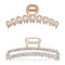 Metal Rhinestone Hair Claw Clips, Imitation Pearl Hair Jaw Clips, Non Slip Barrettes Hair Clasps Accessories for Women