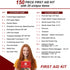 Small First Aid Kit, 150 Piece with Foil Blanket, Scissors, Emergency Bag for Home, Travel