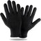 Teenitor Heat Resistant Glove with Silicone Bumps, Professional Heat Press Gloves for Hair Styling, Black