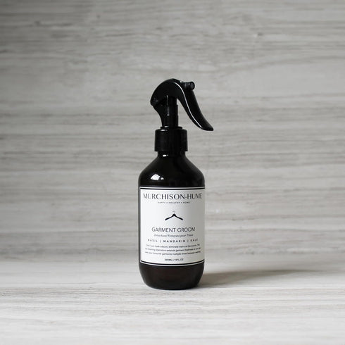 Murchison-Hume Garment Groom Fabric Freshener, Odor Fighter, Laundry Treatment, Basil Mandarin Kale