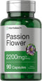 Passion Flower Capsules 2200mg - 90 Count Non-GMO & Gluten Free Extract Supplement by Horbaach