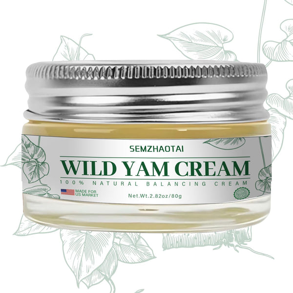 SEMZHAOTAI Organic Wild Yam Cream - Hormone Balance & Menopause Relief, Supports Hot