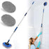 Wall Cleaner, Max 66'' Wall Mop with Long Handle, Ceiling Dust Mop with Labor-Saving Elbow Extension Pole for Cleaning