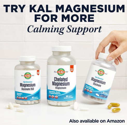 KAL Lithium Orotate 5mg - Low Dose Lithium Supplement for Brain and Mood Support, 180 VegCaps
