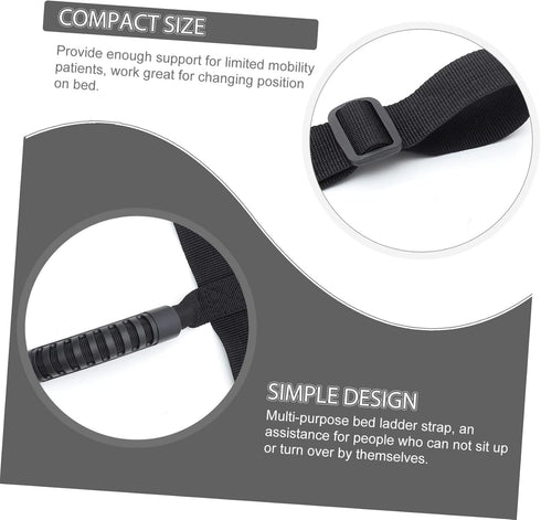 Holibanna Ladder Assist Handle Strap for Elderly Bed Pull-up Aid Device Multi-Purpose Support for Seniors to Sit up