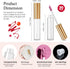 KPX 30 Pcs 10ml Lip Gloss Tube Containers, Clear Pink Lip Oil Tubes, Refillable Lip Balm Bottles for DIY Makeup