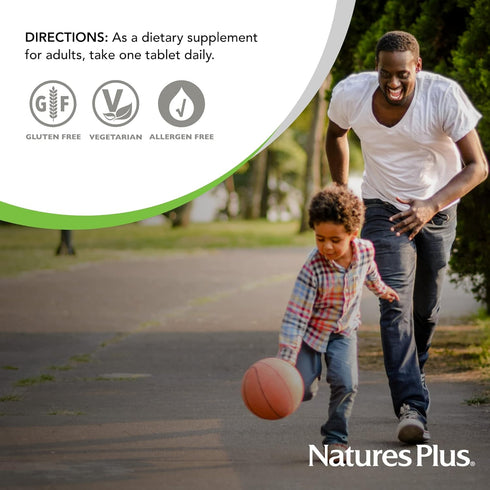 Natures Plus Folic Acid Hearts (Methylfolate) 400 mcg, 90 Vegetarian Tablets, with Vitamin B6 & B12, Gluten-Free