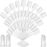 100 Pcs Baby Oral Cleaner Tongue Cleaner Toothbrush with 3 Finger Toothbrush for Newborn Baby Mouth Cleaning