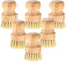 Ntwoiee 6 Pcs Bamboo Dish Scrub Brushes Wooden Scrubbers Set Kitchen Dishwashing Scrubber