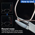 Round Nylon Jaw Eyeglasses Frame Pliers, 2 PCS Repair Kit with Screwdriver for Eyeglass Adjusting