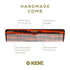 Kent 16T Tortoise Fine Tooth and Wide Tooth Comb for Daily Grooming, Saw Cut Hand Polished, Made in England
