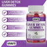 Liver Cleanse Detox & Repair Gummies — 1500mg Silymarin Milk Thistle Supplement with Artichoke, 60 Vegan Gummies
