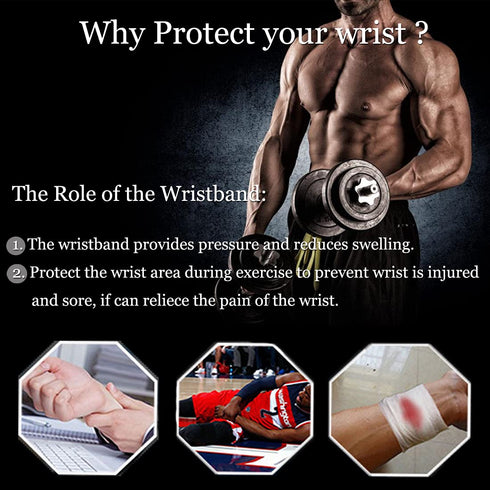 2 Pack Wrist Brace | Adjustable Wrist Support Straps for Fitness Weightlifting | Tendonitis, Carpal Tunnel Arthritis