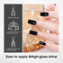 VENALISA Gel Nail Polish, 12ml Black Color Soak Off UV LED Nail Gel for Nail Art Starter Manicure Salon DIY