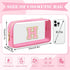 Personalized Initial Letter Clear Makeup Bag,Preppy Small Nylon&PVC Cosmetic Zipper Bag with Chenille Letter,Portable Beach Travel Skincare Toiletry Bag,Trendy Monogram Gift for Teen Girls Women,H