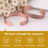 Feraco 12X Strength Wide Pure Copper Magnetic Bracelet for Men, Adjustable Cuff Bangle with Neodymium Magnets